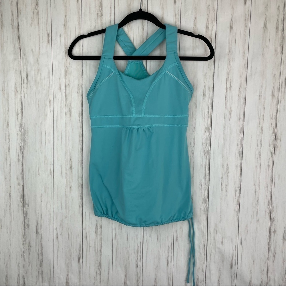 Athleta bright blue work out tank XS